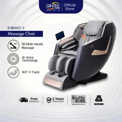 [FREE INSTALL] GINTELL B-Bravo Massage Chair Al Voice Zero Gravity Full Body Airbag