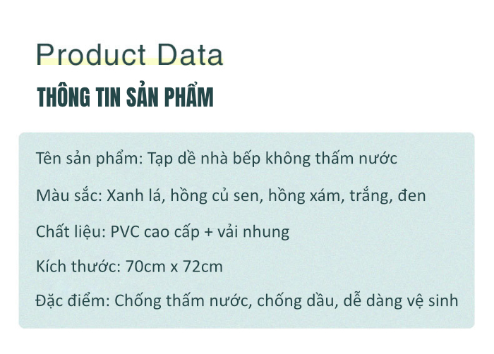 Tạp Dề Nấu Ăn Hình Chú Thỏ Hoa