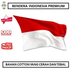 BENDERA MERAH PUTIH PREMIUM - BENDERA UNTUK 17 AGUSTUS - BENDERA INDONESIA KATUN - BENDERA MERAH PUTIH PANJANG 3 METER - BENDERA MERAH PUTIH PLASTIK