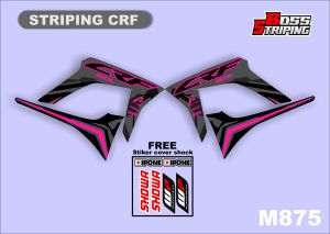 Decal Striping Stiker Honda CRF 150 L Original Free Laminasi dan Sticker Cover Shock Showa WP