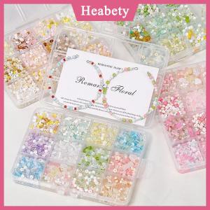 Heabety 12 24 Lưới Siêu Hỗn Hợp Màu Sắc Thủy Tinh Gạo Hạt Set Loose Hạt Handmade Tự Làm Vòng Đeo Tay Vòng Cổ Đính Cườm Chất Liệu Trang Sức Phụ Kiện