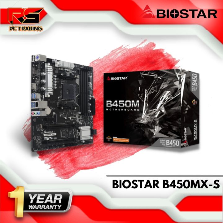 Socket AM4 DDR4 Motherboard BIOSTAR B450MX-S Lazada PH