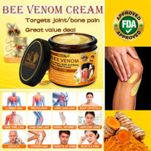Hot Sale Bee Venom Plus Turmeric Massage Cream Joint Relief Ointment Pain Relief Knee with Vitality Boost Fast Ship