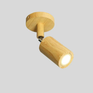 Wooden wall lamp LED spotlight bedroom living room family cloakroom decorative lighting lamps