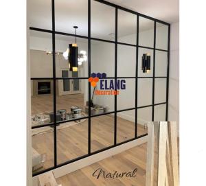 Panel Kayu Cermin Dinding Ukuran 1CM X 2CM Tinggi 2 Meter / List Profil Kayu Dekorasi Cermin Dinding