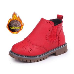 New Autumn Winter Fashion Kids Boots For Girls PU Leather Children Martin Boots Winter Casual Teenager Shoes 26-36