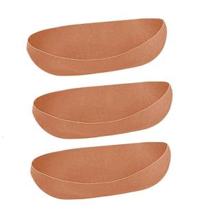 Brown Felt Window Box Inserts Pack of 3 Basket Liners Drainage Optimized for Shallow Root Gardening Accessories