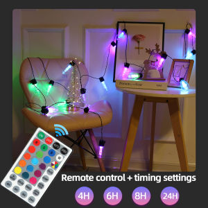 Aiopp Outdoor String Lights7M 4.5M LED Party Lights Outdoor S14 LED String Light For Patio Garden Holiday Wedding Lights