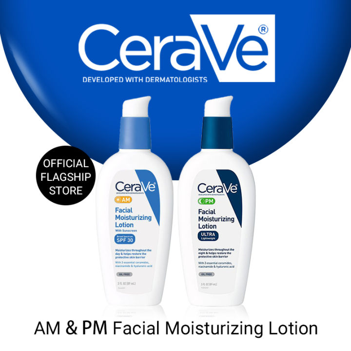 CeraVe AM/PM Facial Moisturizing Lotion Day And Night Whitening