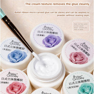 6 Colors Gel Nail Art Plaster Effect 3D Sand Texture No Need Top Coat Gel Polish UV Nail Polish Lacquer Varnish