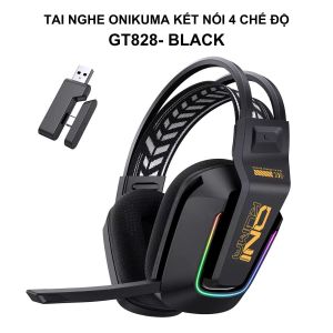 Tai Nghe Onikuma GT828 Kết Nối 4 Chế Độ - Tai Nghe Chụp Tai Kèm Micro Xoay 120 độ