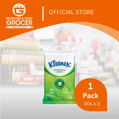 [Klang Valley] Kleenex Refreshing Wipes Bdl Pack 1X3X10S (1 Pack)
