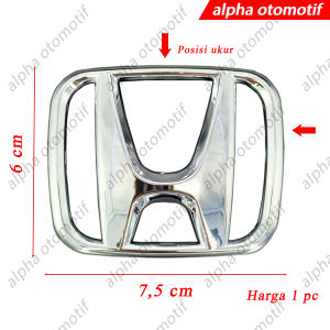 Emblem Mobil Logo H Chrome HRV / Civic / BRIO / Jazz / Mobilio / BRV / City Car