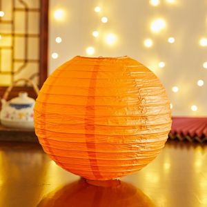 DAWEIF Bamboo Paper Festival Lantern Hanging Flower Letter Printed Chinese Lantern Classical Antique Paper Lantern Home Decoration