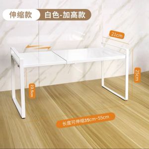 >SG Stock> Metal Expandable Organizer Rack Kitchen Cabinet Tiered Shelves Kitchen Shelf Adjustable Organizer Rack Kitchen Rack Desktop Rack Space Saver Rack Under Sink Rack Space Saving Shelf Countertop Organizer Rack Space Saving Organizer Rack