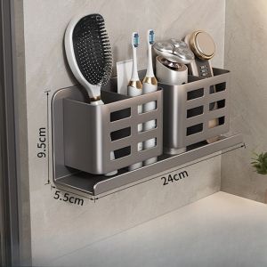 Bathroom comb toothbrush holder free storage box