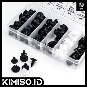 【100PCS】Baut Rivet Mobil Bumper Klip Sekrup serbaguna Plastik Clip Bemper Universal HM086