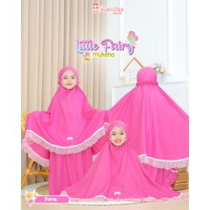 Mukena Anak Little Fairy by Quensha Baby Kids Bahan Samira Branded Premium Aksen Rempel dan Renda Free Tas Mukena