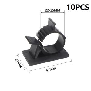 10 Pcs Klip Kabel Tempel Fleksibel Klem Kabel Tie Flexible Cable Clip Clamp