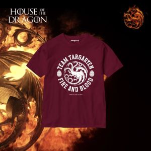 House of the Dragon Shirt Fire and Blood T-shirt | Amazedph