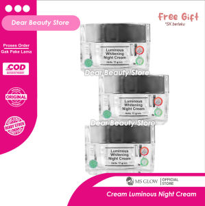 MS Glow Cream Malam Luminous - Luminous Night Cream MSGLOW Untuk Kulit Kusam Flek Hitam Ringan