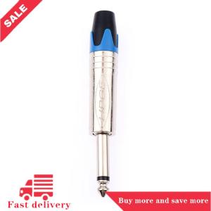[COD] 6.35 Mm Audio Plug Mute Plug Connector Jack Mono Assembly Microphone Conector With Mute Function