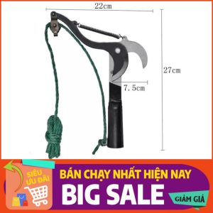 Đầu kéo cắt cành cây trên cao tỉa cây cảnh hái hoa quả màu đen