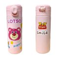 420ml Disney Thermos Cup Bottle Cartoon Pink Lotso Strawberry Winnie Pooh Coffee Cup Cute Vacuum Bottle Mugs Girls Gift Thermo Flask Tumbler 304不锈钢草莓熊维尼小熊保温杯ins高颜值吸管杯保温保冷卡通咖啡杯. 