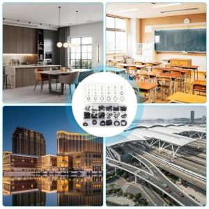 225PCS đen cao su các loại bộ Vòng O Vòng đệm cho máy móc kết nối hệ thống ống nước & công cụ sửa chữa tự động sửa chữa nhanh