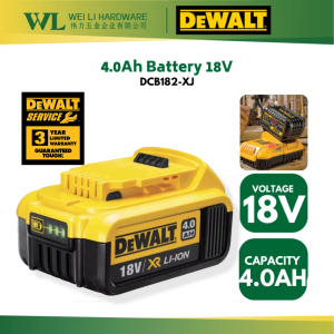DEWALT Original 18V XR Li-ion Battery 4.0ah DCB182-XJ /Dewalt battery
