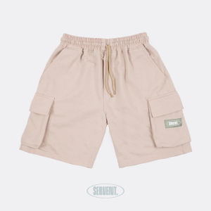 SERVENT - Celana Cargo Pendek Bahan Flecee Lembut | Boardshort Cargo Pria Dewasa
