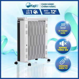 Máy sưởi ấm FujiE OFR7913 máy sưởi dầu 13 thanh - Công nghệ A.I thông minh điều chỉnh độ ấm - Bảo hành toàn quốc - Nhập khẩu chính hãng
