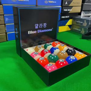 Yalecon Platinum Edition Black Eight Crystal Billiard Balls American Style Sixteen Color Pool Cue Snooker Balls Standard Large Size