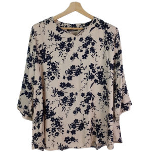 Atasan BLus BIG SIZE RAYON BUNGA PREMIUM Terbaru Lengan 7/8 SUPER JUMBO XXXXXL LD 130 CM 5XL 4475#