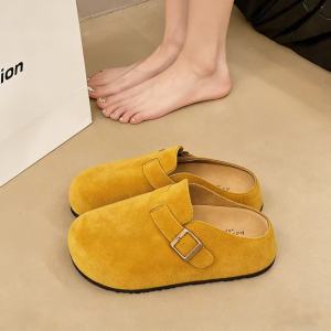 [Free Shipping] Thick-Soled Height-Increasing WomenS Slip-On Half-Slipper Shoes For Autumn 2026 Designed For Petite Women Suitable For Outdoor Wear