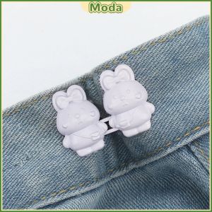 Moda Cartoon Rabbit Pattern Waist Buckle For Women Skirt Jeans Adjustable Waist Clip Buttons Accessories