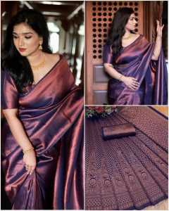 banarasi soft silk saree with beautiful Zari work