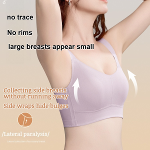 Show Small Chest Bra Upgraded Nonmarking Underwear Glossy Nonmarking Lingerie for Women Big Boobs