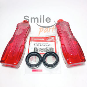 Seal shock depan + oli shok Honda beat karbu fi Vario 110 125 150 Scoopy spacy supra grand Sil OIl
