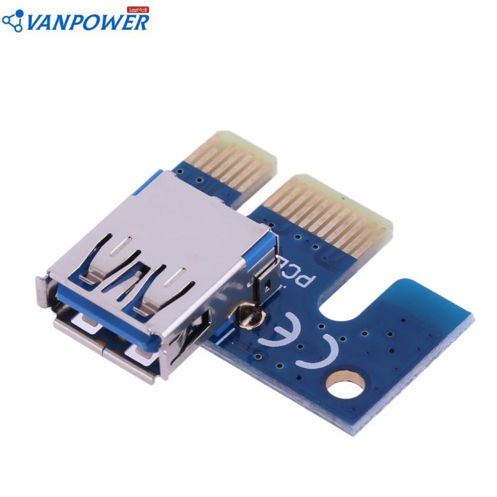 (Ready) PCIe X1อะแดปเตอร์ PCI E 1X To USB 3.0หญิงสำหรับ PCI Express ...