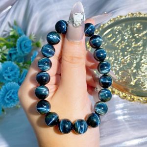 [现货] 10mm 蓝虎眼手串｜稳心定神 × 增强洞察力 × 事业顺遂｜Blue Tiger Eye Bracelet｜Calm • Insight • Success