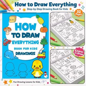 24 Pages Ocean Pencil Sketch Drawing Pad Kids Tracing Coloring Paper Preschool Toddler Copy Graffiti Painting Kit Baby Early Art Enlightenment Educational Brain Development DIY Art Set