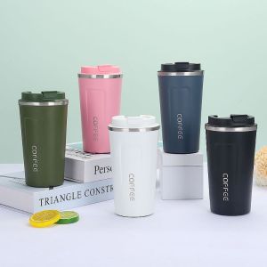 FIGHTINPC 380/510ml Cốc giữ nhiệt du lịch Giữ lạnh và nóng Thép không gỉ Bình cà phê chân không Chai cách nhiệt Chịu nhiệt Cốc giữ nhiệt cà phê Thể thao ngoài trời