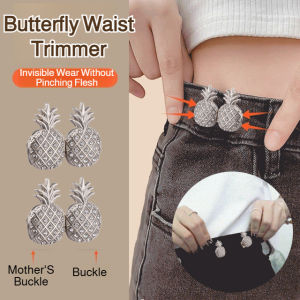 Butterfly Waist Clip Adjustable  Device/Anti-Shift Button For Jeans/Waist Shaping Tool Women Men/Fashionable & Elegant Daily Use/Non-Slip Waist Reducer