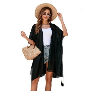 Women Swimsuit Coverup Bathing Suit Cardigans Coverup Swim Kimono Coverup Open Front Beach Cardigans Coverup Kimono