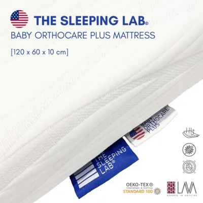 Palette Box x The Sleeping Lab Baby Orthocare Foam Mattress 120x60cm (Premium | Luxury | Plus)