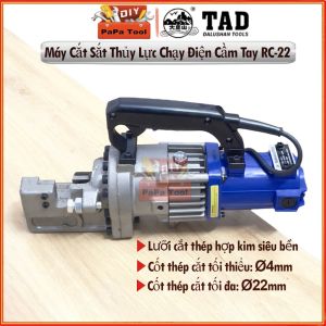 Máy cắt sắt thủy lực cầm tay RC-20 PapaTools Cắt thép cây trong xây dựng máy cắt sắt gân RC-20