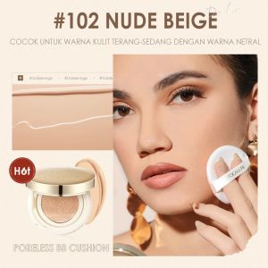 Poreless BB Cushion Foundation Full Coverage #GoldenAge