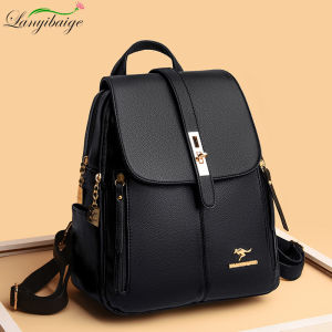 Women Large Capacity Backpack Purses High Quality Leather Female Vintage Bag School Bags Travel Bagpack Ladies Bookbag Rucksack2026