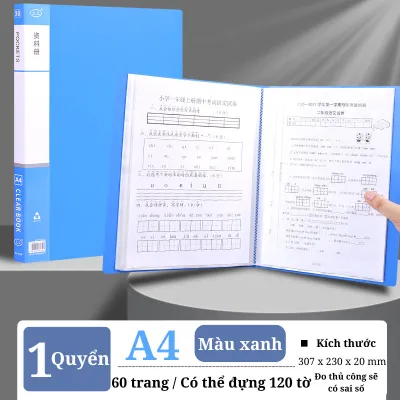 Bìa Đựng Tài Liệu A4 Đa Năng - File Lá Đựng Tài Liệu A4 Chống Nước Kẹp Hồ Sơ Nhiều Ngăn Lưu Trữ Giấy Tờ